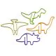 dinosaur animal shaped paper clips, decorative paper clips