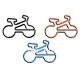 baby bike shaped paper clips, cute decorative paper clips