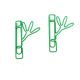 cute bamboo decorative paper clips, custom shaped paper clips