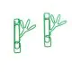 cute bamboo decorative paper clips, custom shaped paper clips