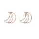 banana decorative paper clips, gold shaped paper clips