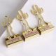 cactus decorative binder clips, custom gold binder clips 