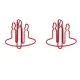 candlelight decorative paper clips, fun shaped paper clips