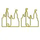 castle decorative paper clips, fun shaped paper clips