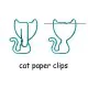 cat decorative paper clips, cute animal paper clips