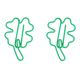lucky grass shaped paper clips, clover decorative paper clips