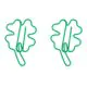 clover decorative paper clips, lucky grass shaped paper clips
