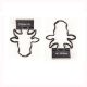 cow decorative binder clips, custom binder clips