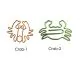 crab animal shaped paper clips, decorative paper clips for cards