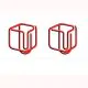cube decorative paper clips, fun shaped paper clips