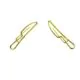 gold knife shaped paper clips, cute decorative paper clips