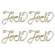 gold word paper clips, decorative paper clips