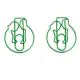 family love decorative paper clips, fun shaped paper clips