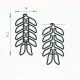 fun frond shaped paper clips, leaf decorative paper clips