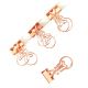 gold bulb decorative binder clips, custom binder clips