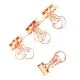 gold bulb decorative binder clips, custom binder clips