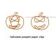 halloween pumpkin shaped paper clips, fancy decorative paper clips