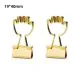 hand decorative binder clips, custom gold binder clips