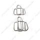 handbag shaped paper clips in silver wire