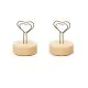 antique memo clips, memo holders with heart shape on the top