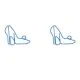 high-heeled shoe shaped paper clips, high heel decorative paper clips