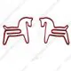 horse decorative paper clips, animal shaped paper clips