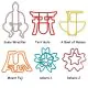 Japanese elements decorative paper clips, fun shaped paper clips