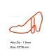high heel jumbo paper clips, extra large high heel paper clips