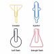laboware decorative paper clips, fun shaped paper clips