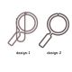 magnifying glass decorative paper clips, cute shaped paper clips