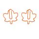 maple leaf shaped paper clips, decorative paper clips