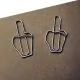 middle finger shaped paper clips, cute decorative paper clips