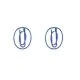number 0 shaped paper clips, fun decorative paper clips