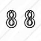 number 8 shaped paper clips, numeric decorative paper clips