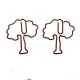 oak decorative paper clips, tree shaped paper clips