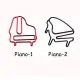 piano shaped paper clips, music decorative paper clips