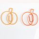 pumpkin shaped paper clips, cute decorative paper clips