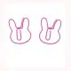 rabbit animal shaped paper clips, decorative paper clips