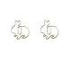 rabbit decorative paper clips, animal shaped paper clips