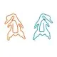 animal shaped paper clips, salted duck decorative paper clips