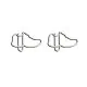 sneakers shaped paper clips, running shoe decorative paper clips