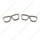 specs shaped paper clips, eyeglass decorative paper clips