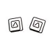 square shaped paper clips, black paper clips