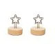 antique memo clips, memo holders with star wire shape on the top