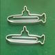 submarine shaped paper clips, cute decorative paper clips