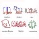 US (2020) shaped paper clips, cute decorative paper clips