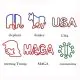 US (2020) shaped paper clips, cute decorative paper clips