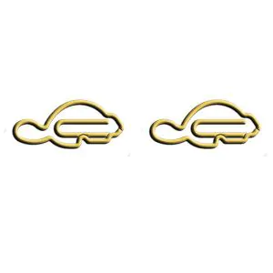 beaver animal shaped paper clips, fun decorative paper clips