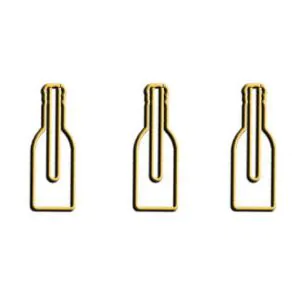beer bottle shaped paper clips, promotional paper clips
