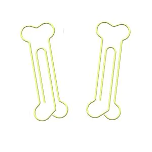 dog bone jumbo paper clips, bone giant paper clips
